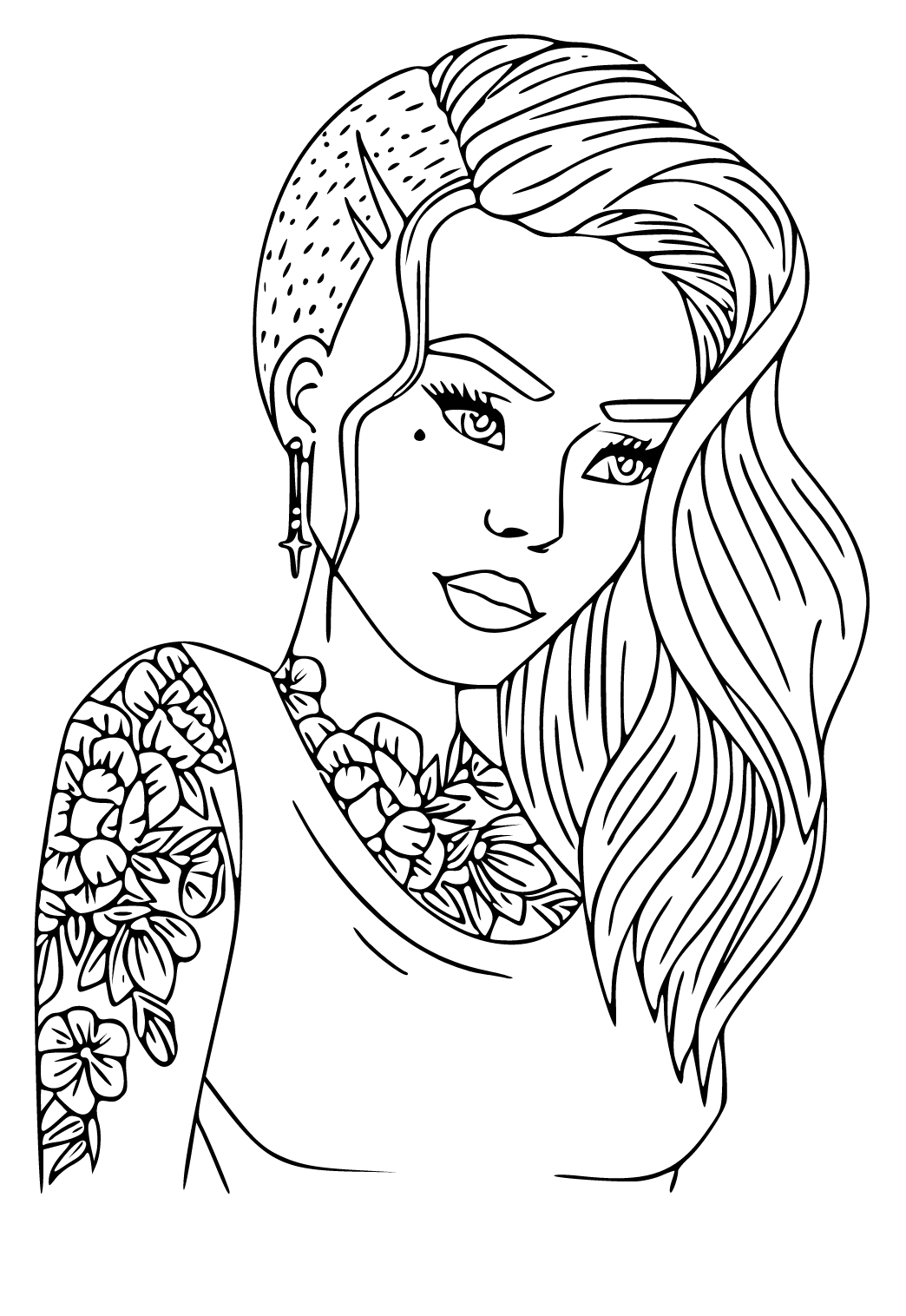 Mejor felicitaciãn personas tatuaje para colorear y imprimir gratis para adultos niãas y niãos
