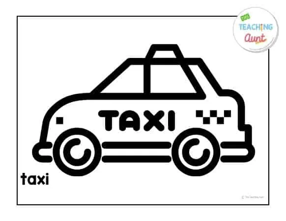 Transportation coloring pages