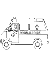Printable taxi cab coloring sheet