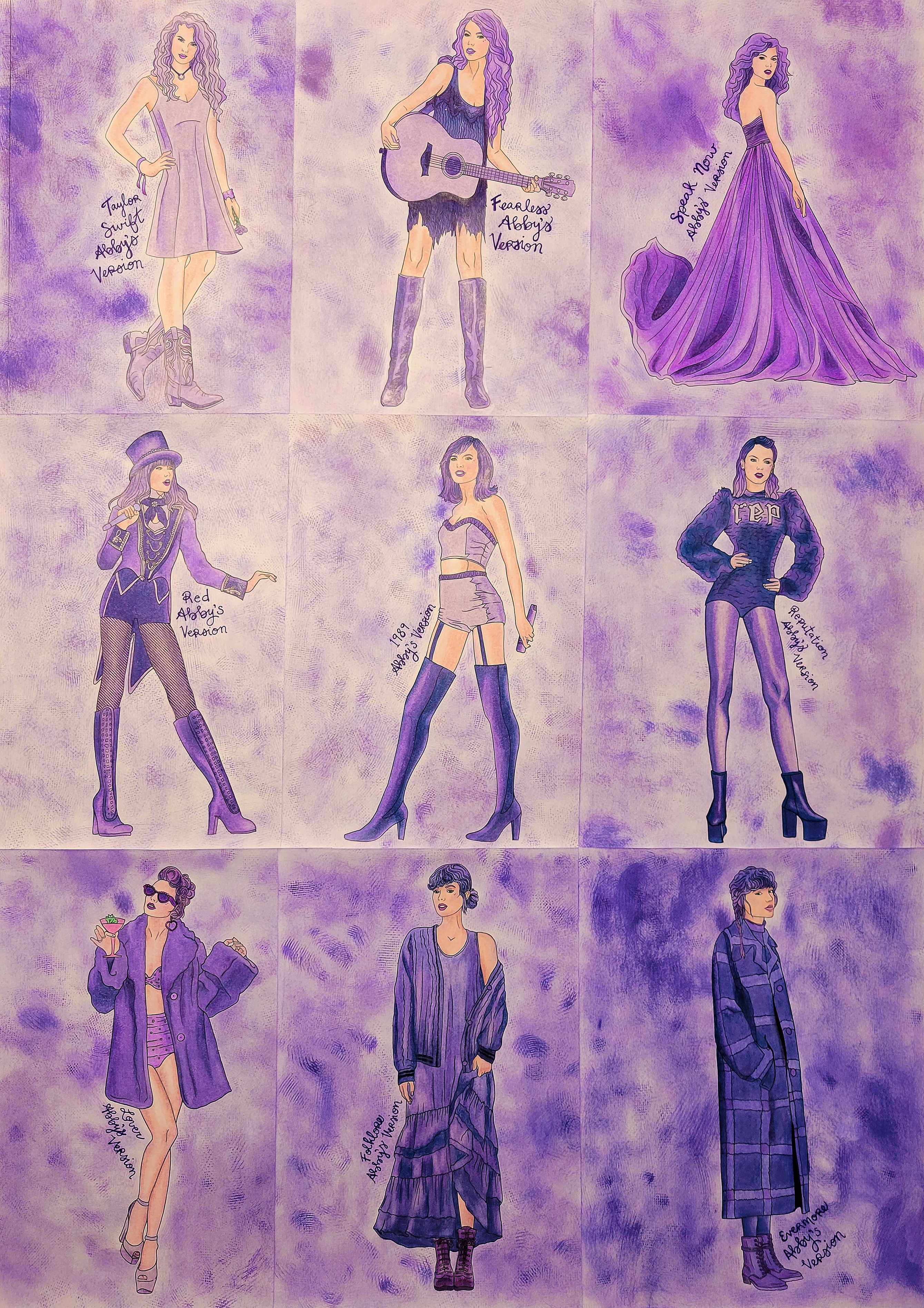 Finished my eras coloring pages rtaylorswift