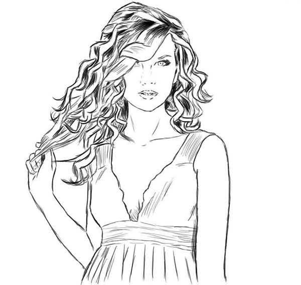 Taylor swift black and white coloring pages taylor swift drawing coloring pages detailed coloring pages