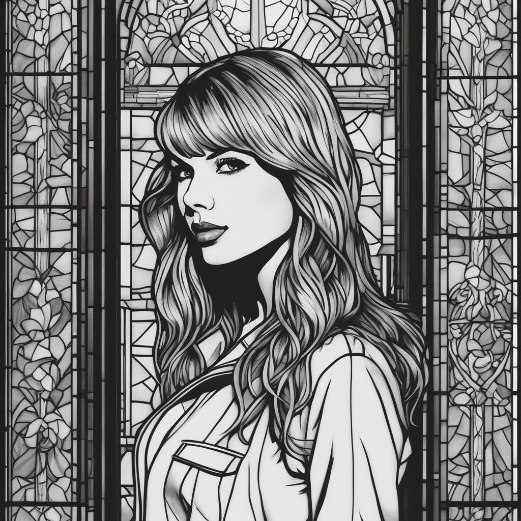 Vintage black and white sick pop art
