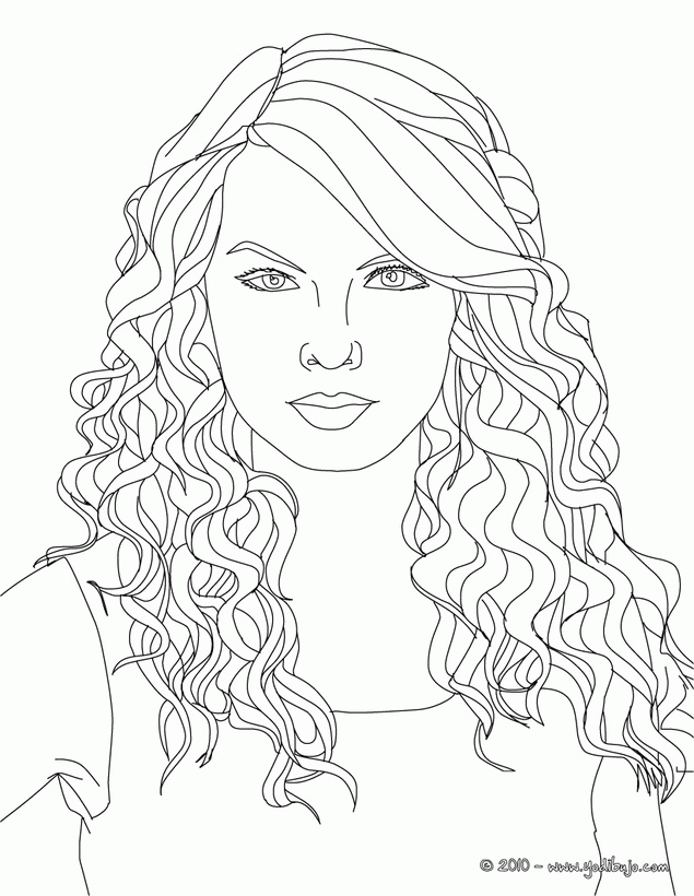 Taylor swift coloring pages
