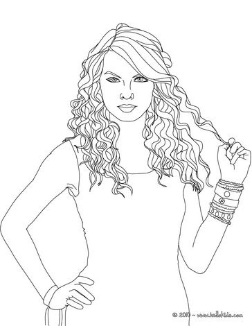 Taylor swift coloring pages