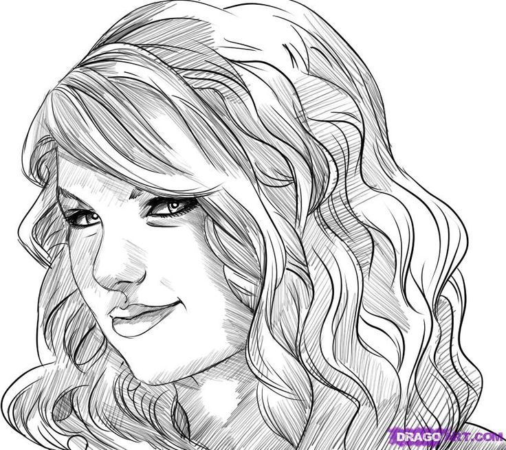 Easy taylor swift drawing