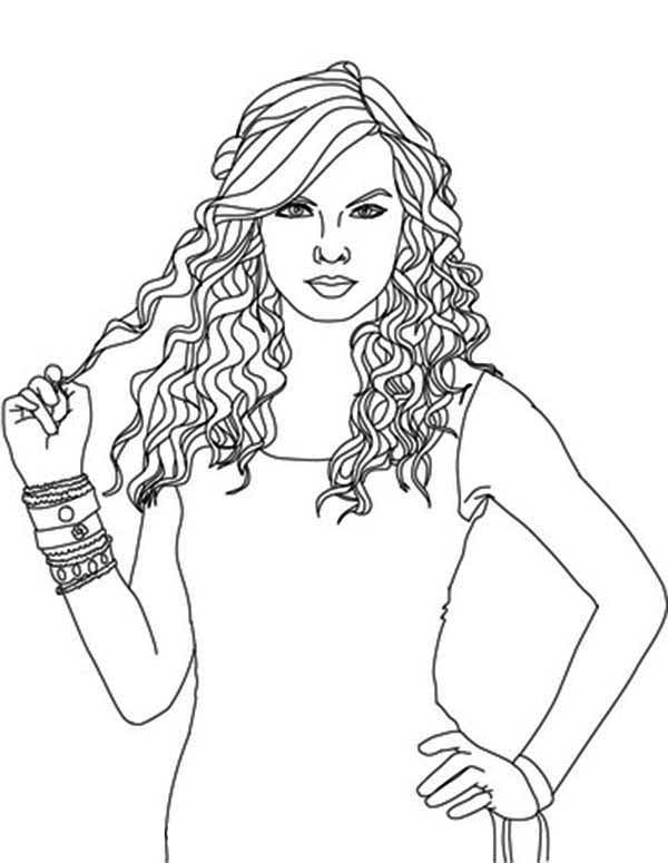 Taylor swift celebrities â free printable coloring pages