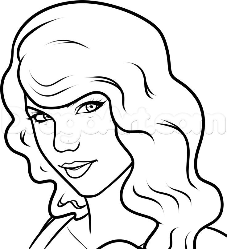 Taylor swift coloring pages printable taylor swift coloring taylor swift drawing celebrity drawings easy drawings