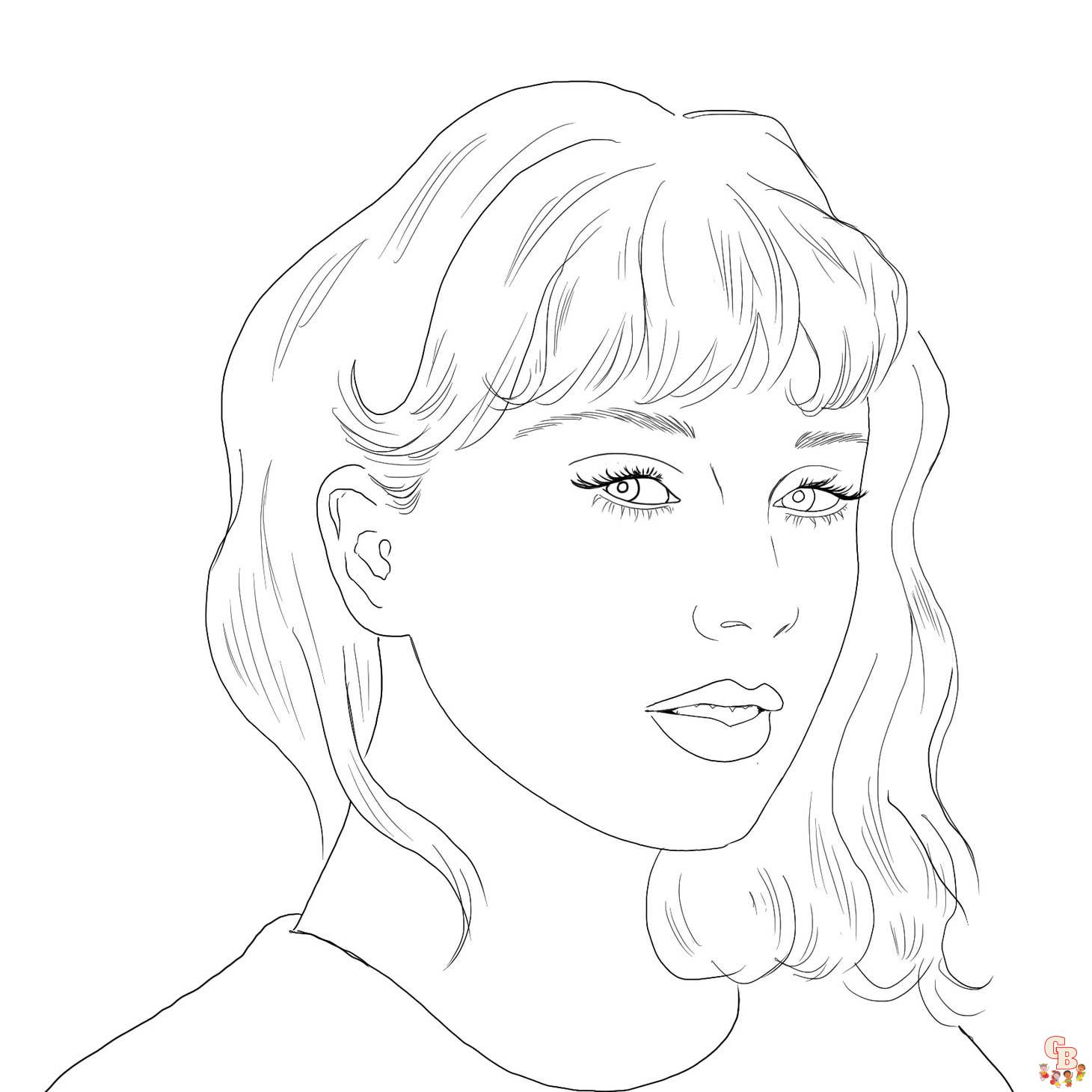Printable taylor swift coloring pages free for kids and adults