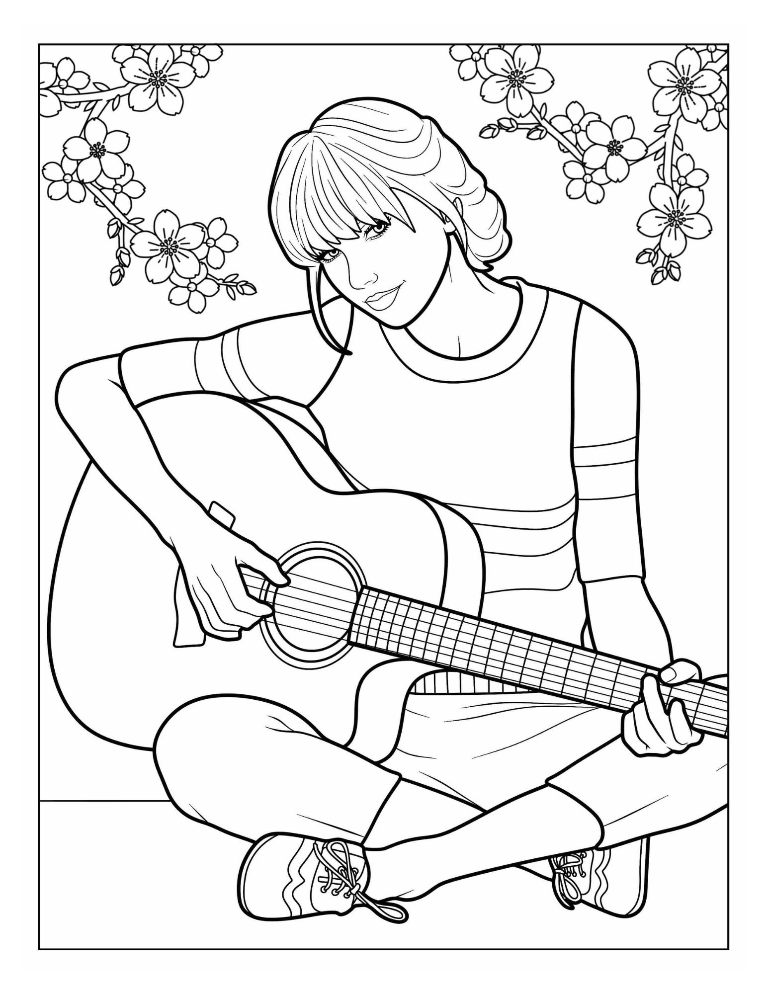 Taylor swift touralbums coloring pages downloadable printable perfect for swifties music fans