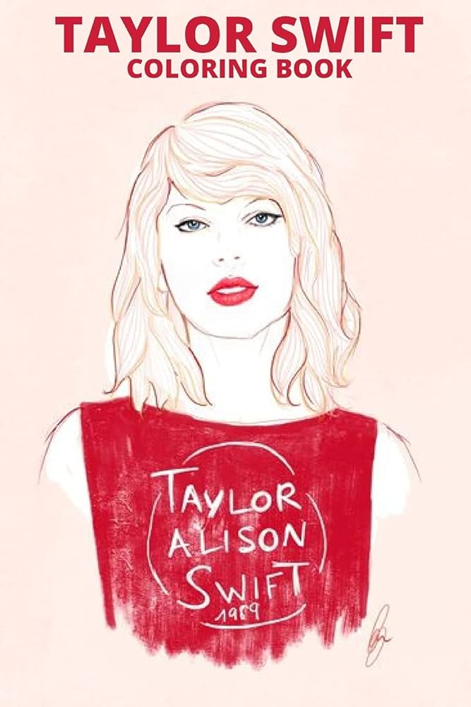 Taylor swift coloring book new coloring book for all fans easy and relaxing designs by coloring book ak taylor swift