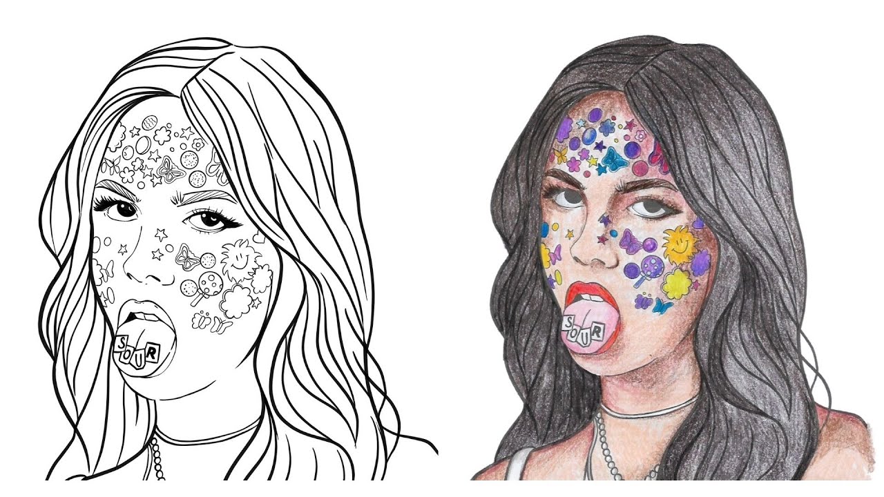 Brutfuner color pencil review for coloring pages taylorswift oliviarodrigo adult coloring book