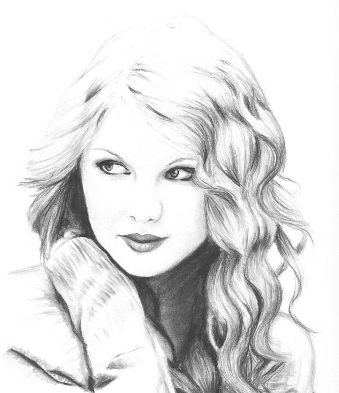 Taylor swift drawing by sammilightwood on