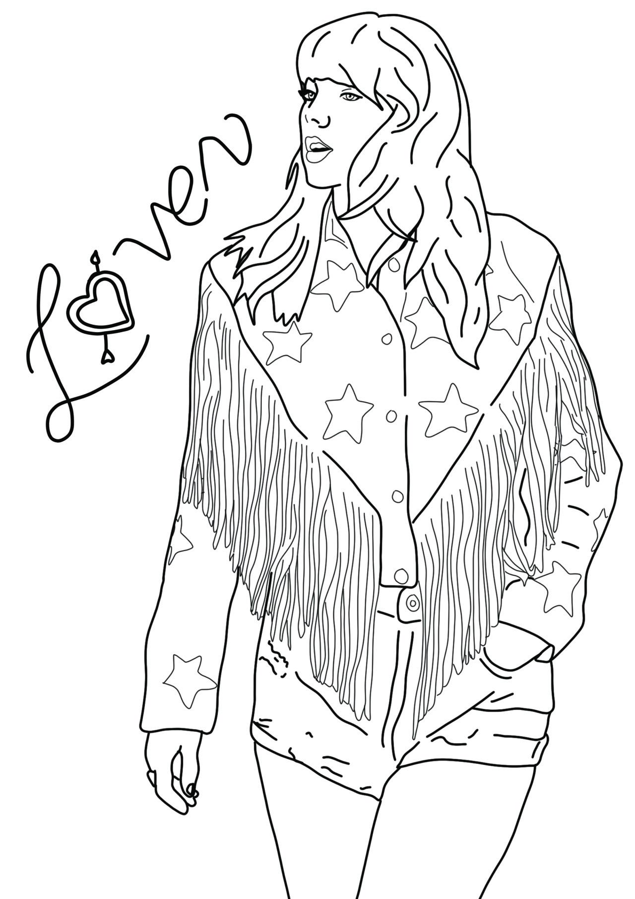 Colouring page made by me rtaylorswift