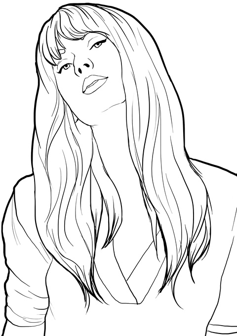 Lover taylor swift coloring pages