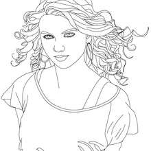 Taylor swift coloring pages