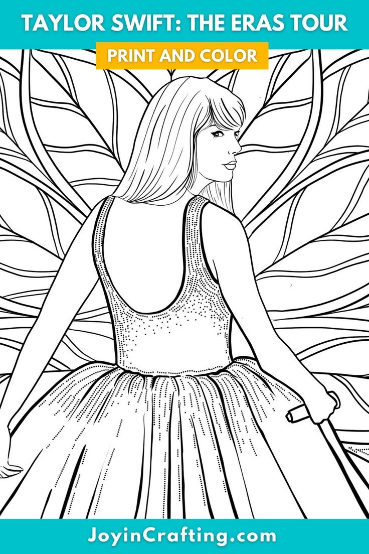 Taylor swift love story the eras tour coloring pages taylor swift taylor swift games coloring pages