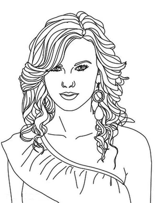 Taylor swift nominated for best album coloring page people coloring pages easy coloring pages coloring book pages