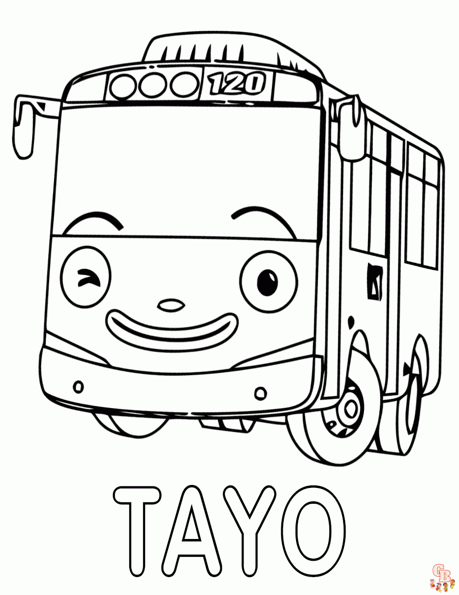 Frank tayo the little bus coloring pages free printable sheets