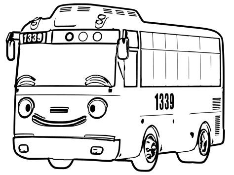 Tayo coloring pages at mallorysoraya coloring pages for kids coloring pages little bus