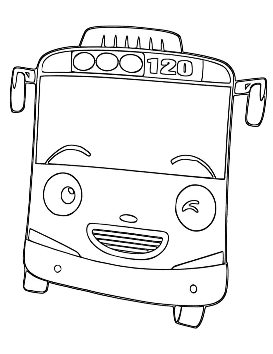 Tayo coloring pages