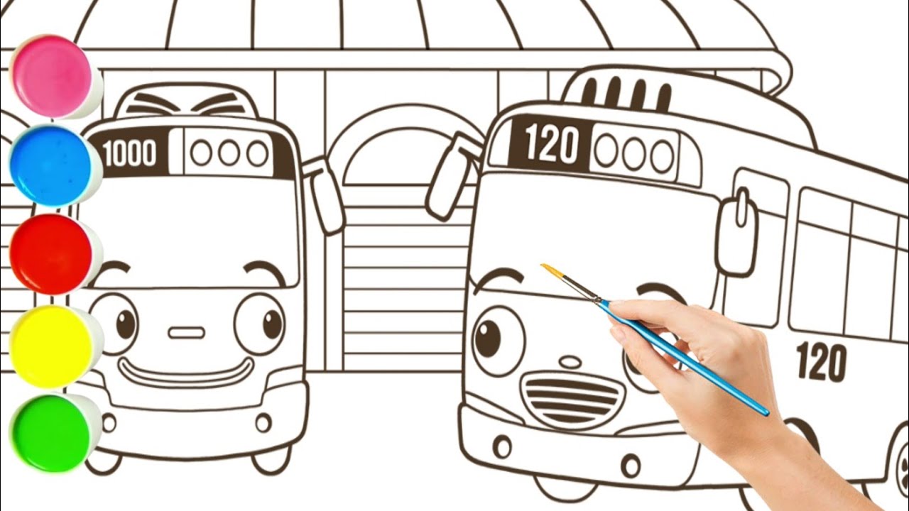 Tayo the little bus coloring