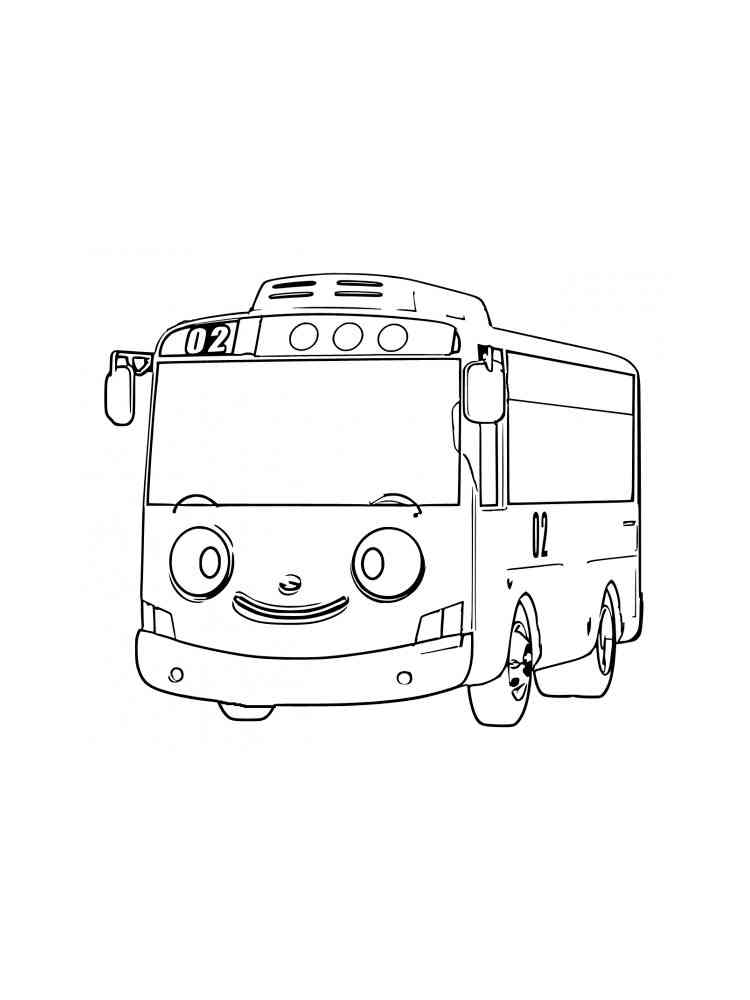 Tayo the little bus coloring pages