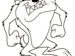 Best taz coloring pages for kids