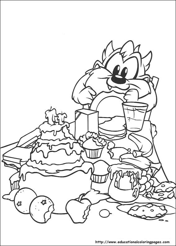 Baby tunes coloring pages