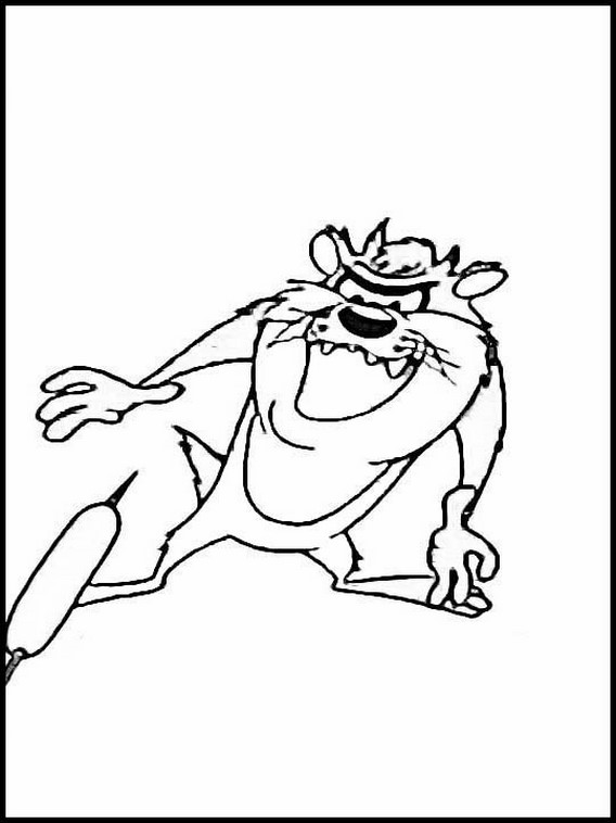 Printable coloring book taz