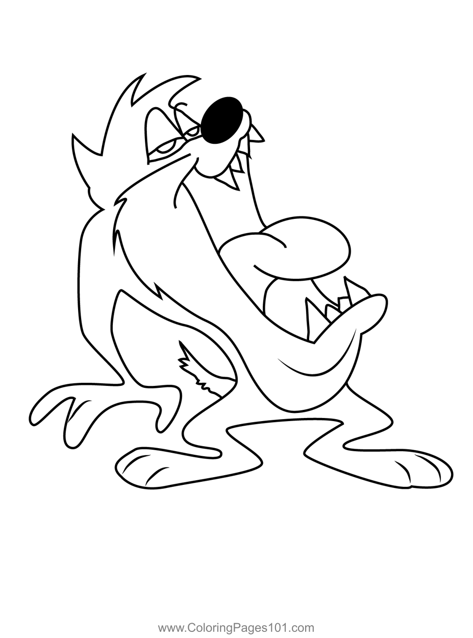 Taz boy coloring page coloring pages for boys boy coloring coloring pages