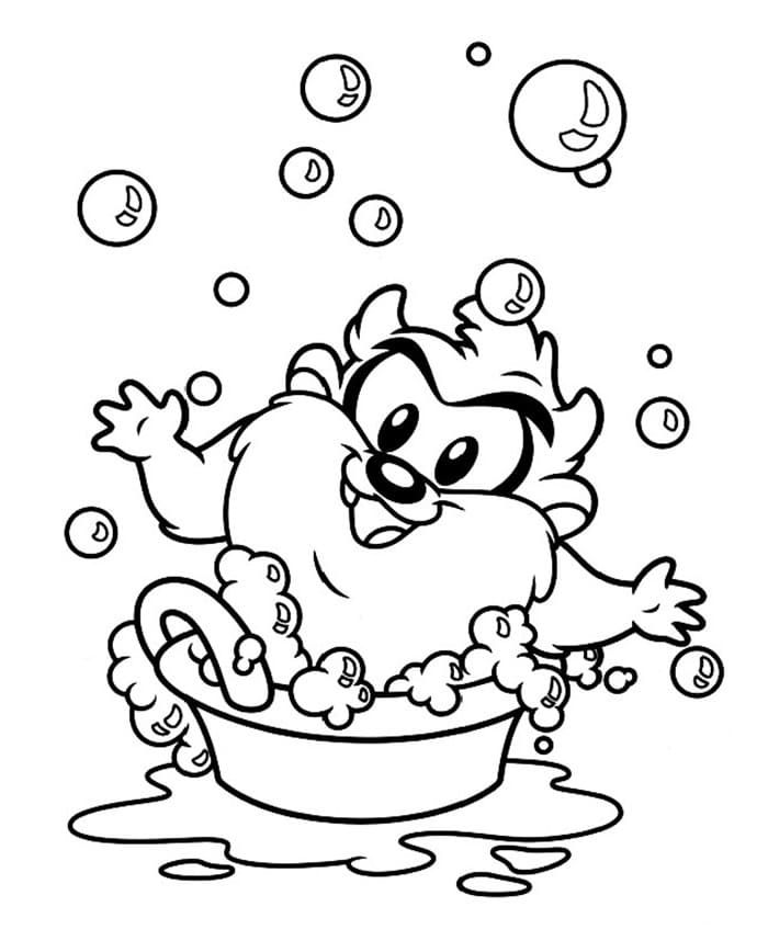 Taz coloring pages