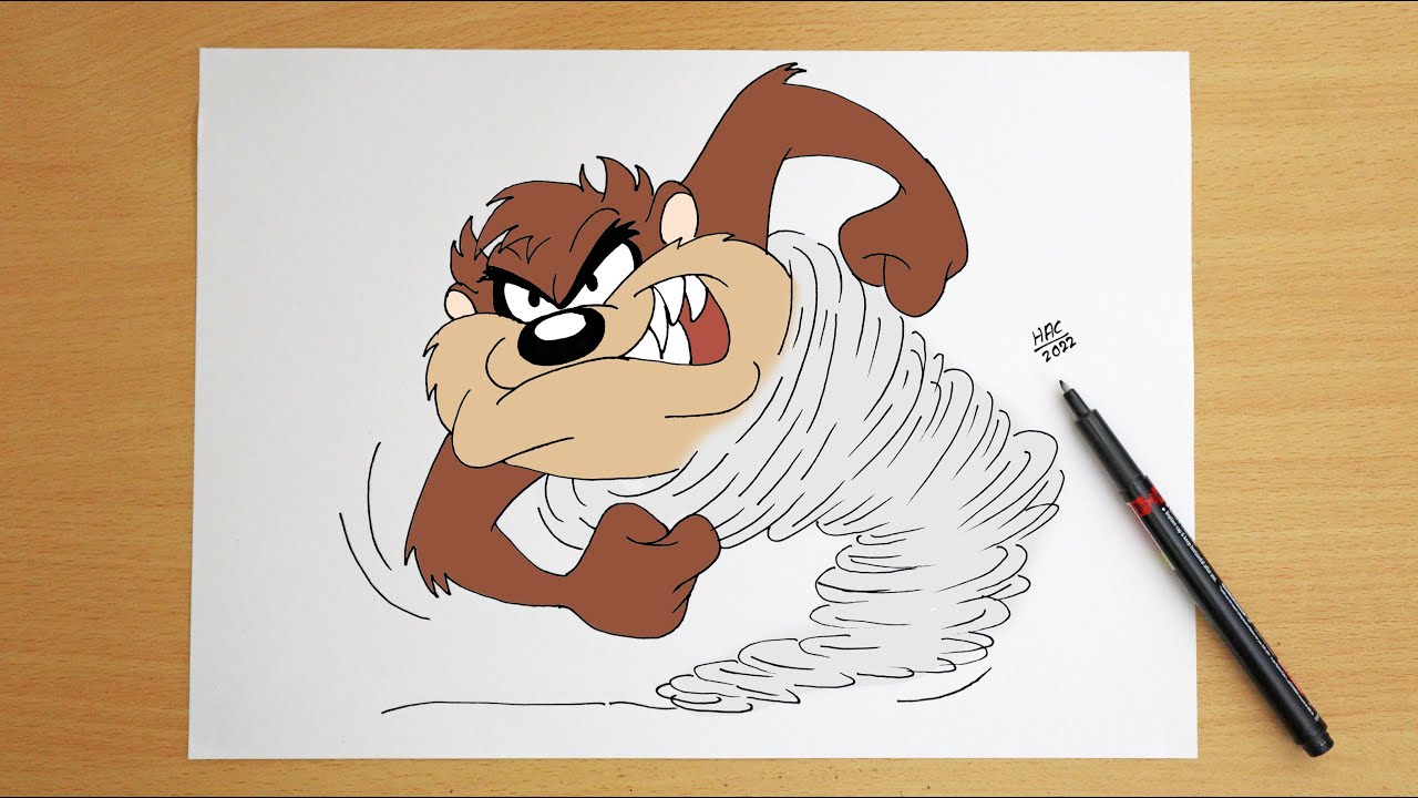 How to draw taz