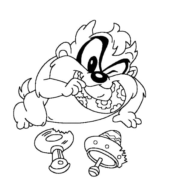 Taz coloring pages