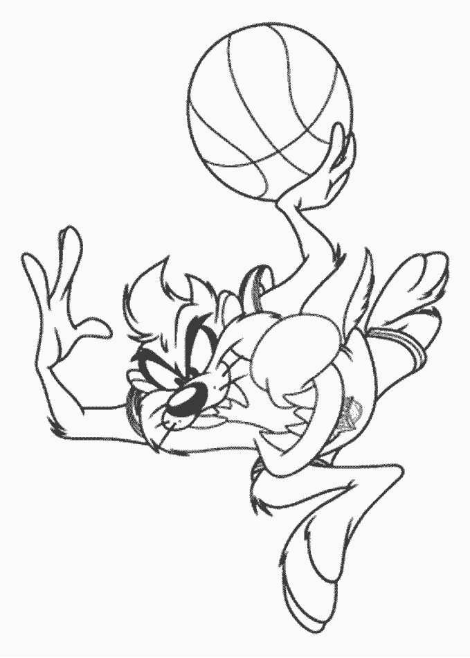 Cartoon coloring pages for kids