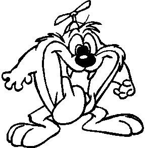 Baby taz vinyl cut decal