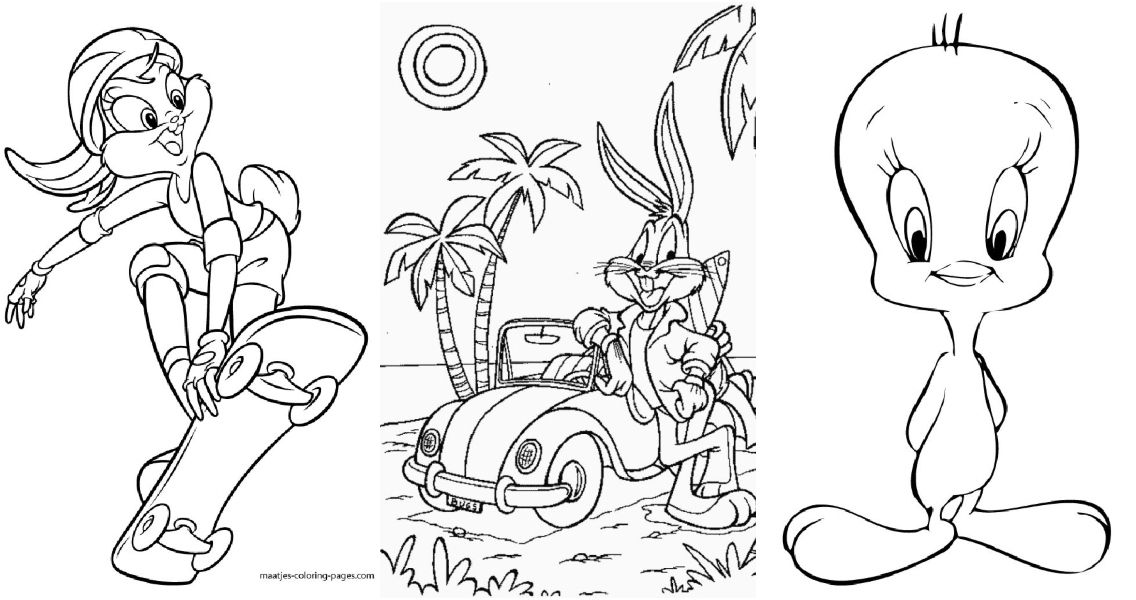 Free looney tunes coloring pages for kids and adults