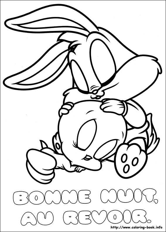 Baby looney tunes coloring picture