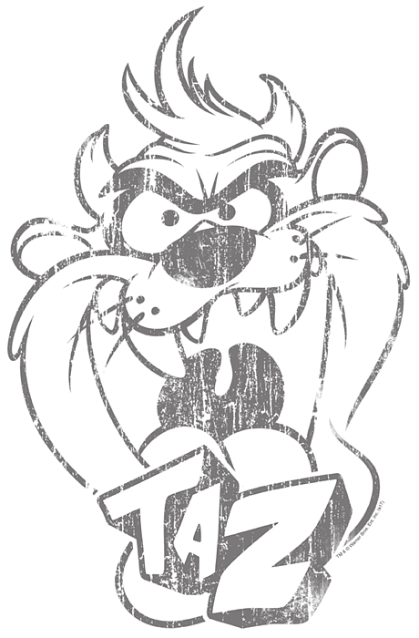 Looney tunes faded taz thats all folks jigsaw puzzle by sarah deen