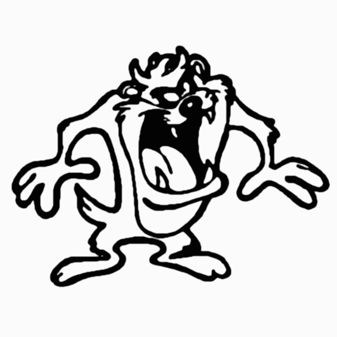 Taz vinyl sticker