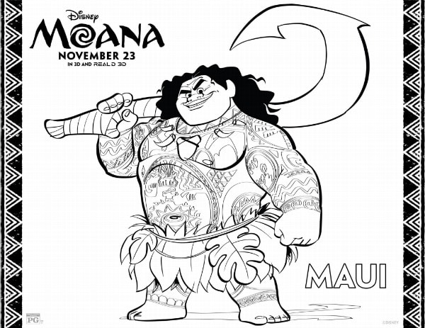 Moana coloring pages free printables fun money mom