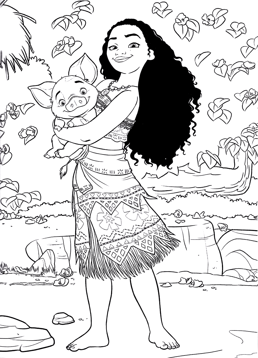Moana coloring pages