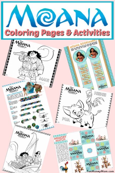 Moana coloring pages free printables fun money mom
