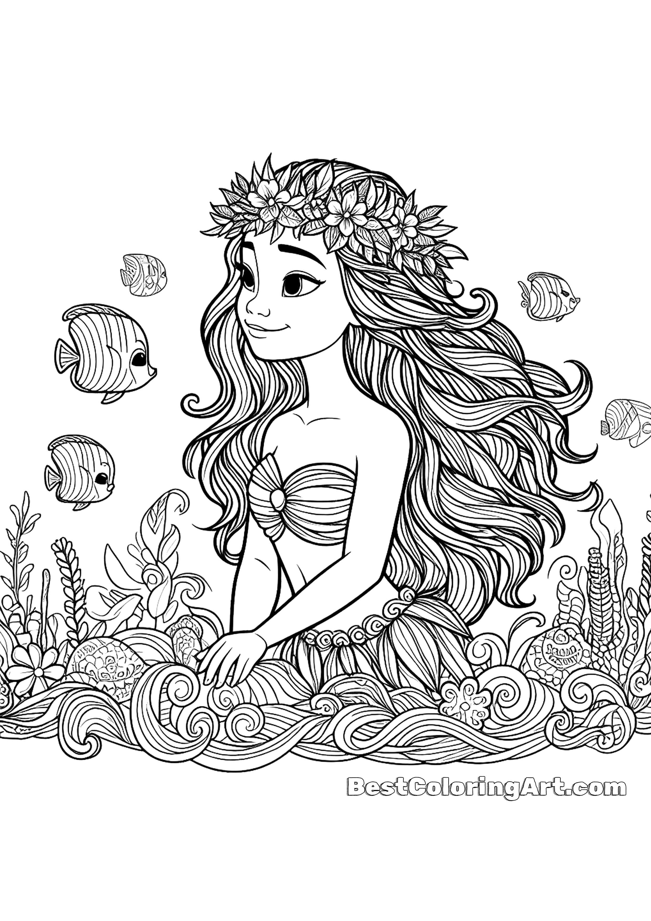 Moana coloring pages