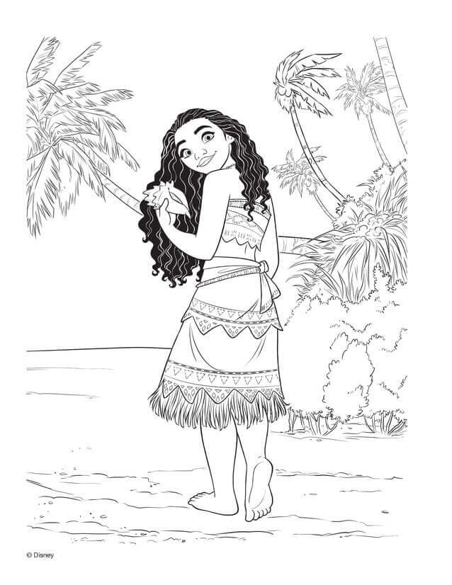 Printable moana coloring pages