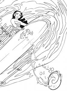 Free vaiana drawing to print and color