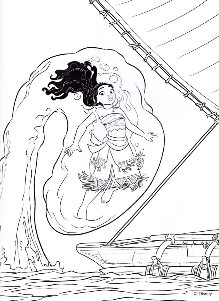 Moana coloring pages download and print for free