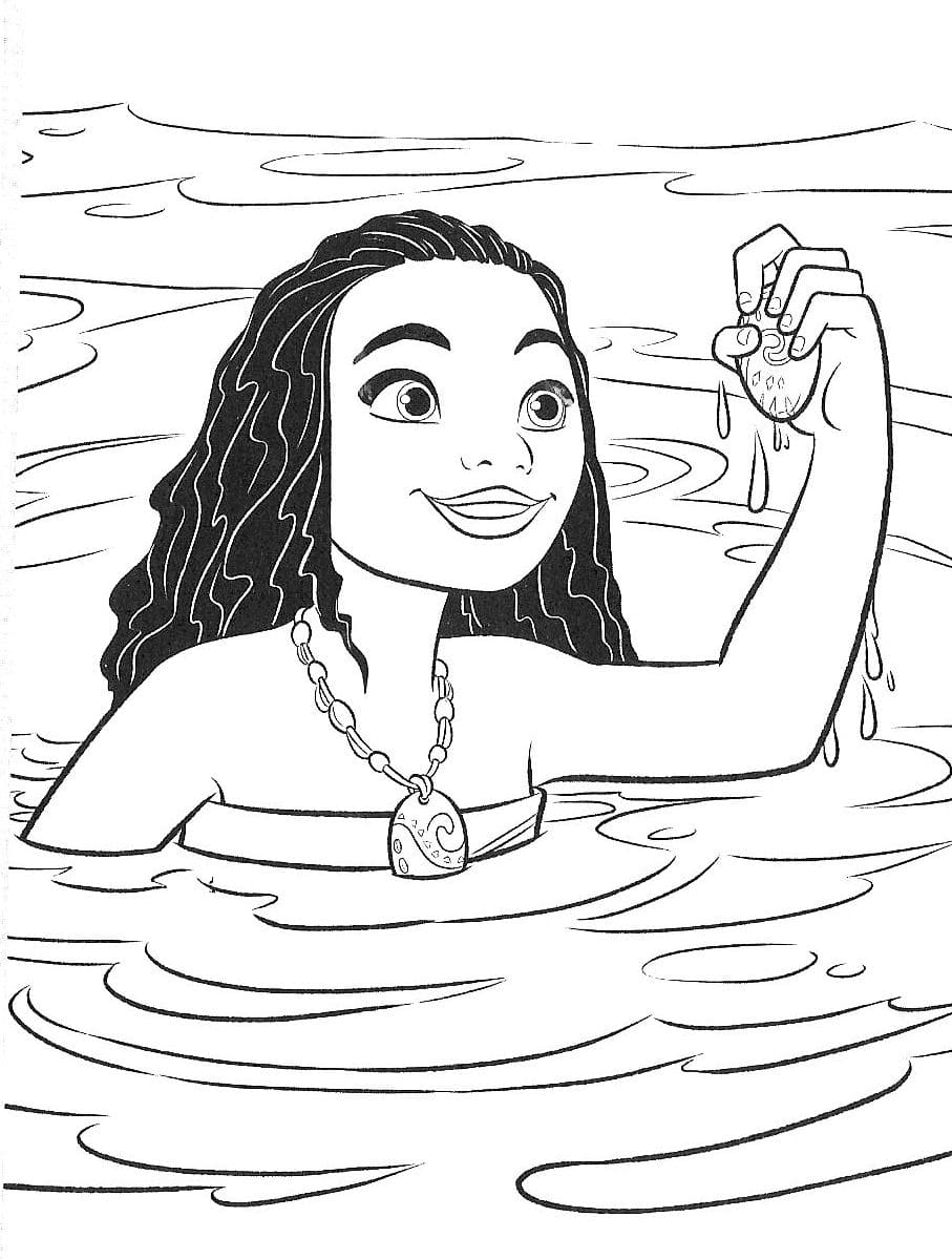 Moana coloring pages download and print for free