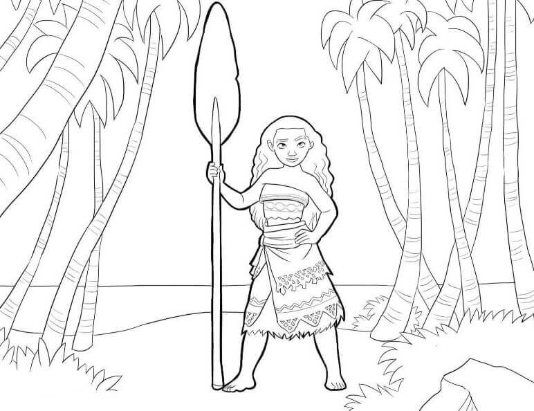 Printable moana coloring pages