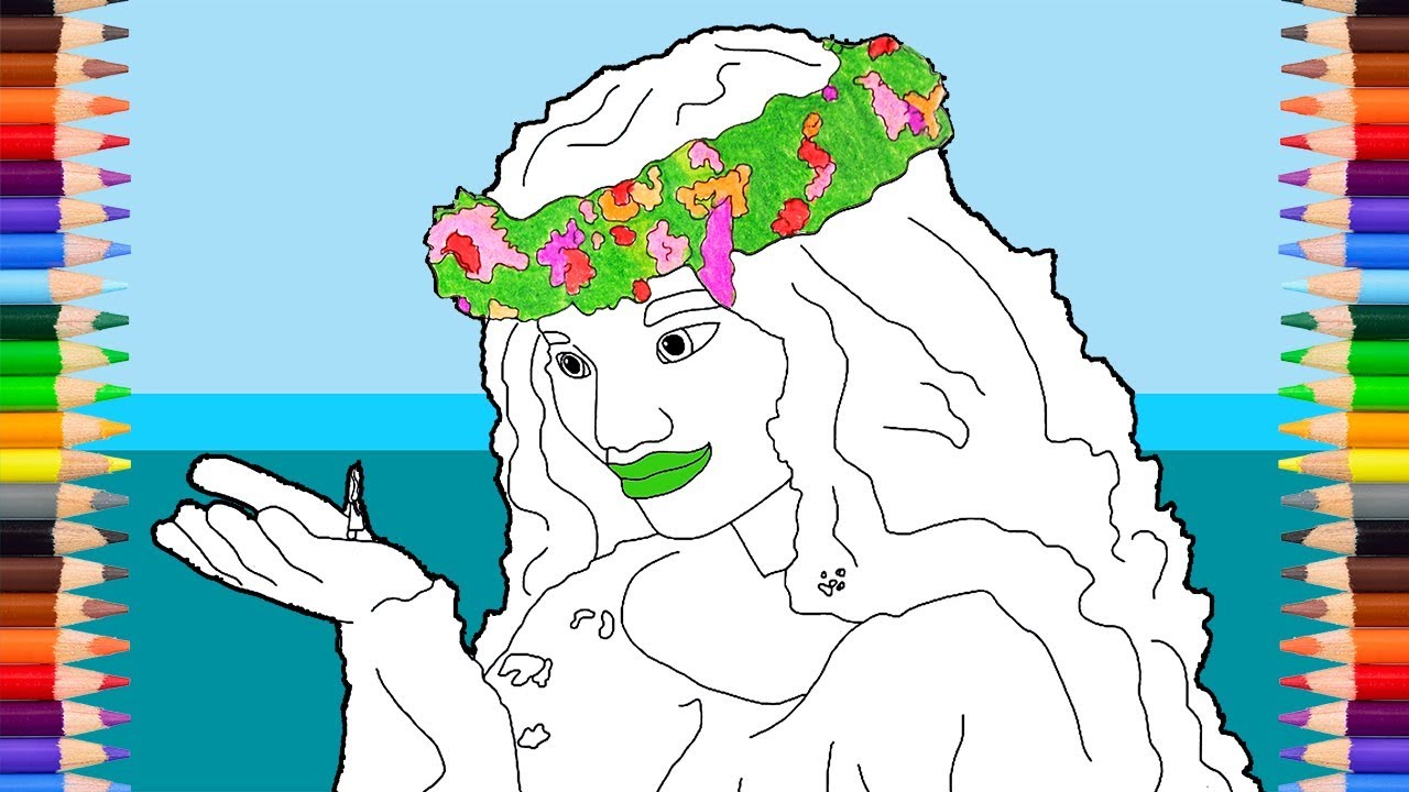 Te fiti coloring pages moana coloring how to color coloring pages for girls dino coloring