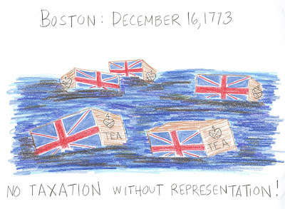 Cindy derosier my creative life boston tea party drawing